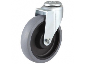 60~100kg Conductive Synthetic Rubber Wheel Swivel Caster