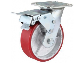 280-420kg Iron Core Polyurethane Wheel Caster