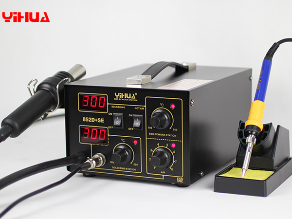 YIHUA 852 852D 852D Series 2 In 1 Hot Air Rework Station With Soldering