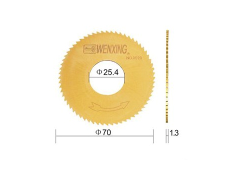One Sided Titanium Key Machine Cutter 0020