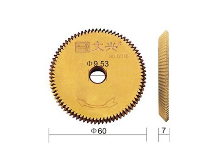 80T Double Angle Thick Titanium Key Machine Cutter 0016