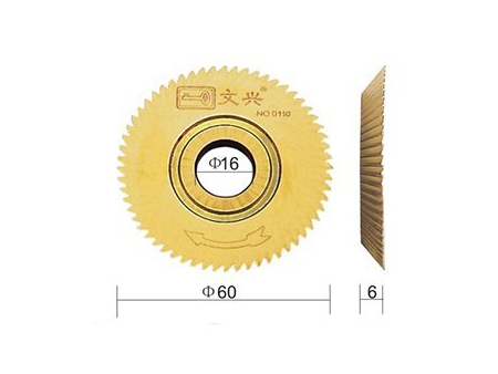 60T Titanium Key Machine Cutter 0110