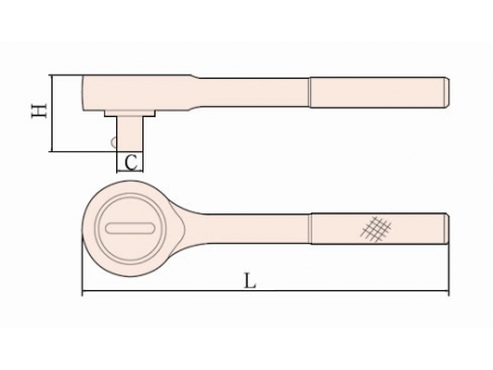 120 Non Sparking Ratchet Wrench