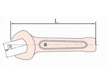 141 Non Sparking Open End Striking Wrench