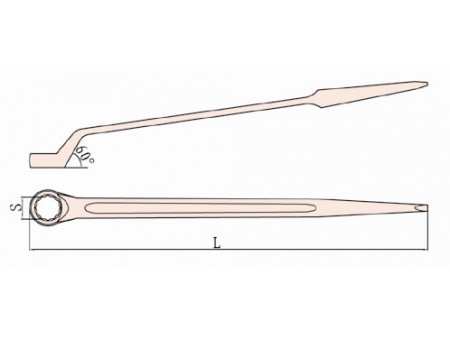 154 Non Sparking Box Construction Wrench with Pin