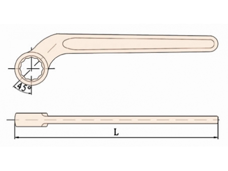 157 Non Sparking Single Bent Box End Wrench