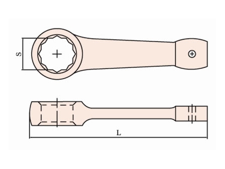 160A Non Sparking Box End Striking Wrench