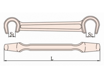 169 Non Sparking Double C Spanner