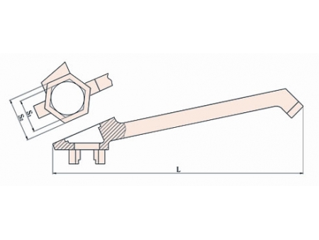 179A Non Sparking Single End Drum Wrench