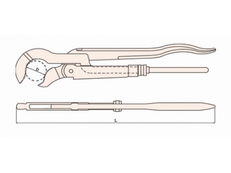 128A Swedish Type Non Sparking Pipe Wrench