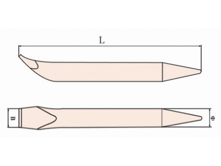 237B Non Sparking Hexagonal Crowbar