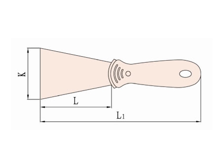 203A Non Sparking Putty Knife with Plastic Handle