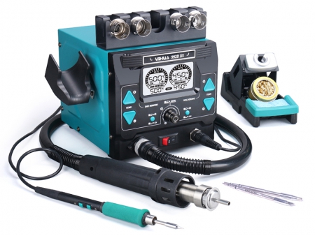 YIHUA 992D III High Power 2-in-1 Hot Air Soldering Station with C210/C245 Soldering Iron Kit