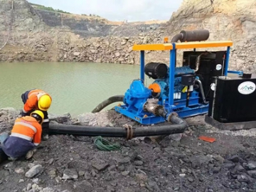 High-Capacity and High-Head Drainage Pump of Mine in Laos