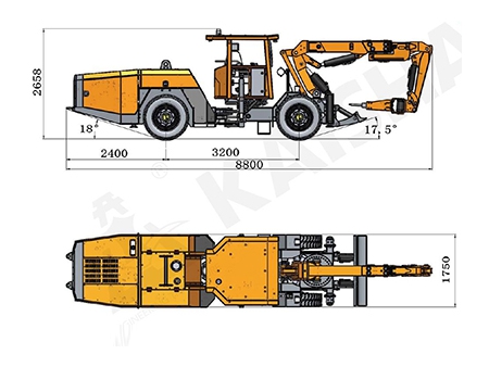 KQ311 Hydraulic Scaling Rock Drill Rig