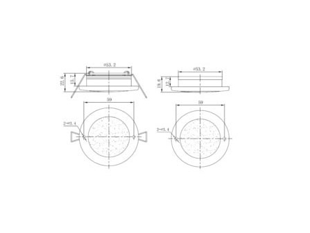 Round LED Interior Lamp