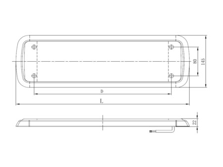 Oblong LED Dome Light