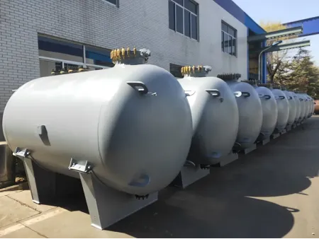 Glass-Lined Storage Tank, Horizontal Type