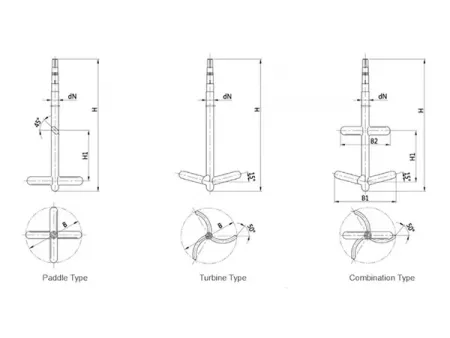 Glass-Lined Agitator