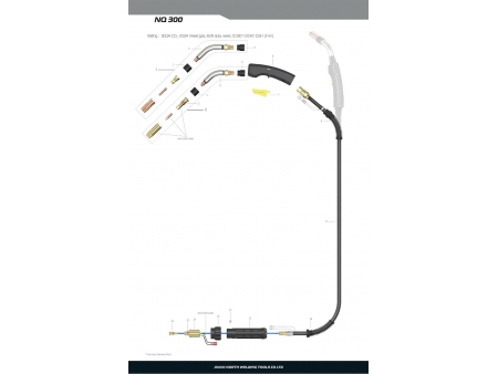 NQ300, MIG/MAG Welding Gun