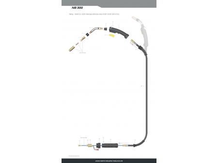 NB300, MIG/MAG Welding Gun