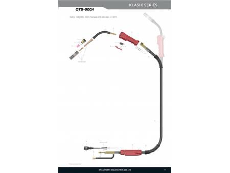 QTB-500A, MIG/MAG Welding Gun