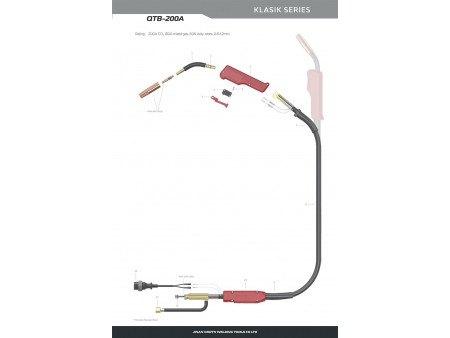 QTB-200A, MIG/MAG Welding Gun