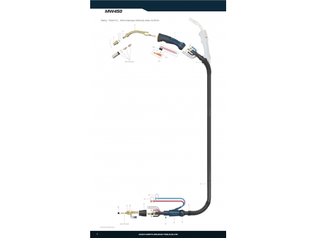 MW450，MIG/MAG Welding Gun