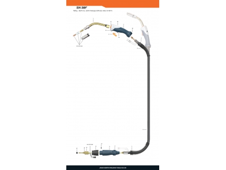 SN 38F  MIG/MAG Welding Gun