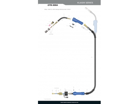 QTB- 500A, MIG/MAG Welding Gun