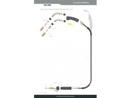 NQ200, MIG/MAG Welding Gun