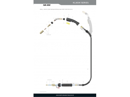NB200, MIG/MAG Welding Gun