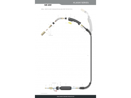 NB400, MIG/MAG Welding Gun