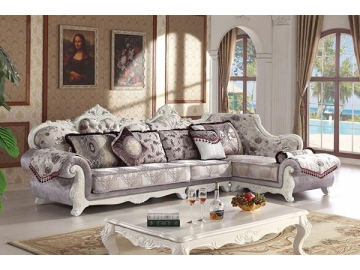 C869 Antique Fabric Sofa
