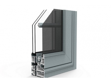 Aluminum Casement Window with Flyscreen, Outward Opening, GD112