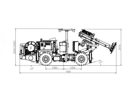 Hydraulic Drilling Jumbo, CYTC76  (for Mining Production)
