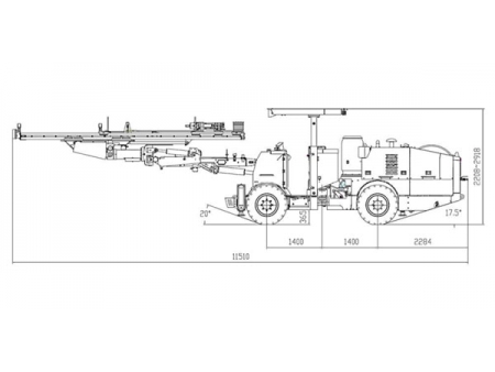 Hydraulic Drilling Jumbo, HT221                        (for Tunneling)