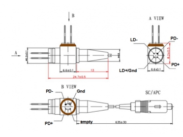 T-CWDM R-1550nm BOSA