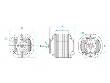 TL58 Series Shaded Pole Single Phase Induction Motor