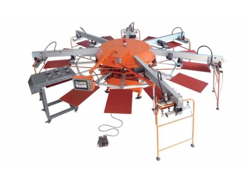 Multi-color Automatic Rotating Screen Printing Machine, WPKY