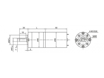 36JXE30K/36ZY50 Permanent Magnet DC Gear Motor, Planetary Motor