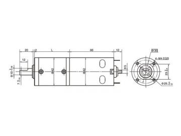 42JX150K/42ZY66 Permanent Magnet DC Gear Motor, Planetary Motor