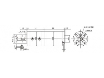 52JXM200K/52ZY80 Permanent Magnet DC Gear Motor, Planetary Motor