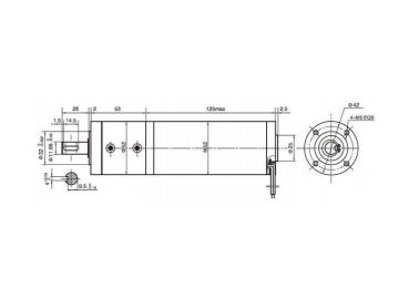 52JX200K/52ZY125 Permanent Magnet DC Gear Motor, Planetary Motor