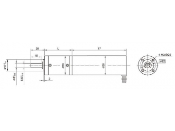 28JXB30K/28ZWN77 Brushless DC Gear Motor, Planetary Motor