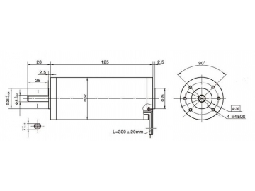 52ZY125 Permanent Magnet DC Motor