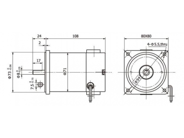 71ZY110 Permanent Magnet DC Motor