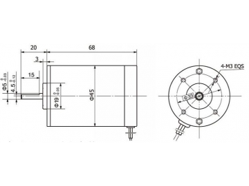 45ZYN68 Rare Earth Permanent Magnet DC Motor