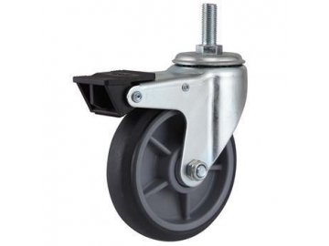 150~220kg Heavy Duty High Strength Artificial Rubber Wheel Swivel Caster
