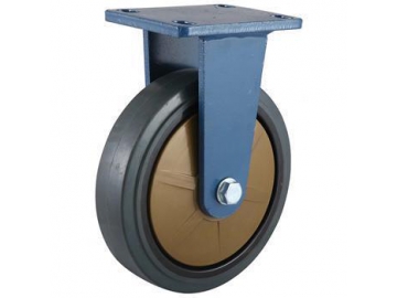 250~400kg Nylon core super muting rubber Wheel Caster
